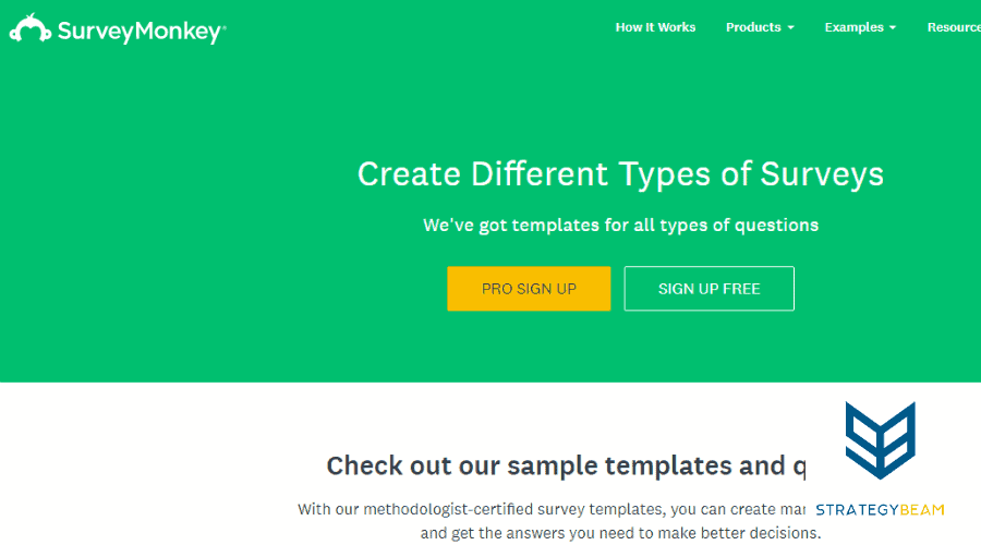 free online marketing tools surveymonkey online marketing free tools www.strategybeam.com