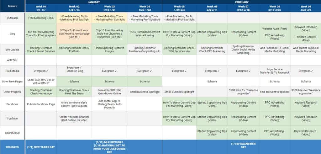 seo marketing content marketing content calendar planning content calendar seo marketing success