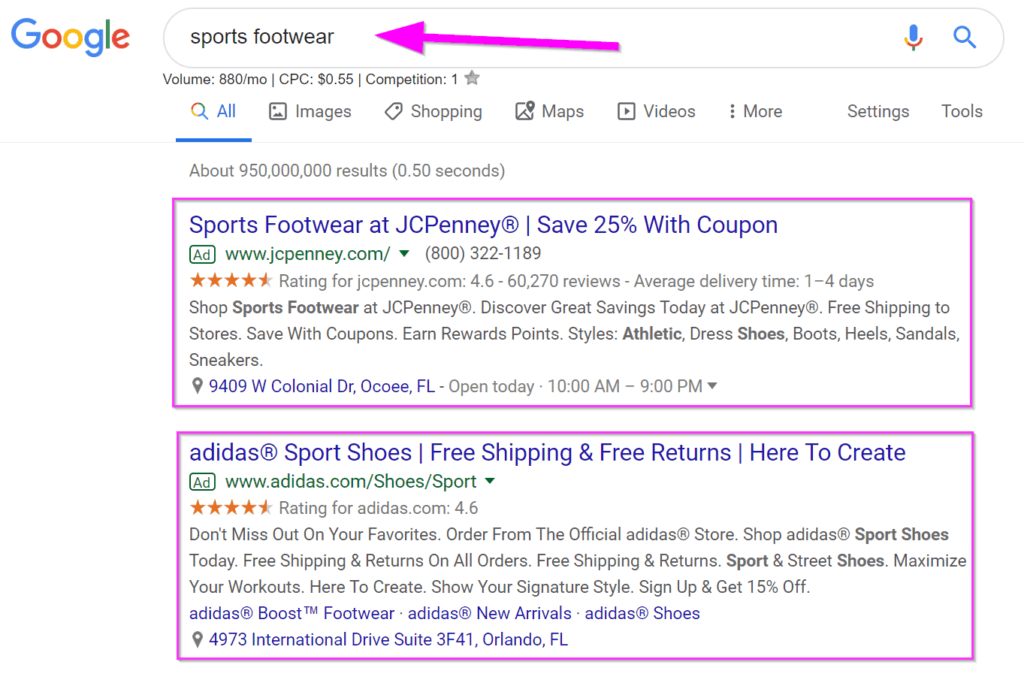 e-commerce marketing google ads