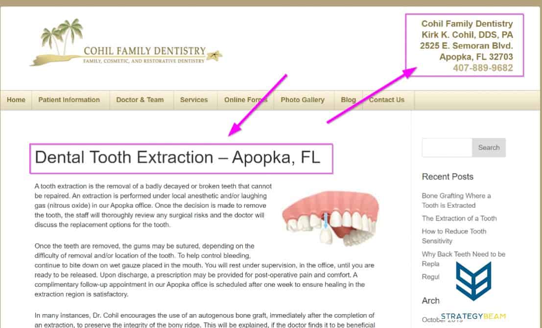 dental ads dental marketing google ads landing page