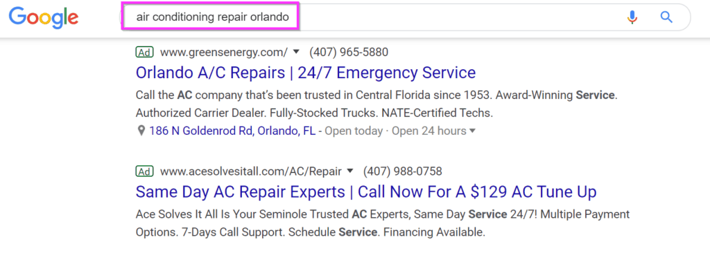 hvac marketing ideas google ads