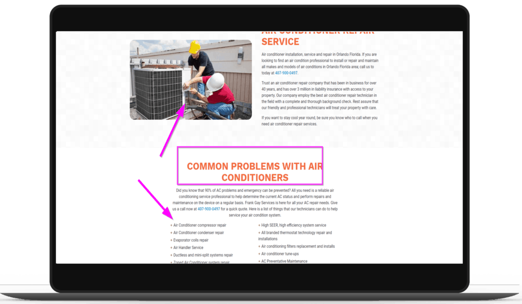 hvac website content optimization hvac website design strategybeam