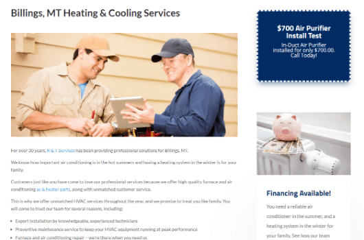 hvac website development hvac marketing