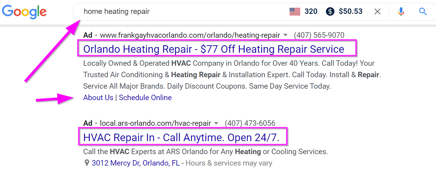 google ads hvac ads strategybeam