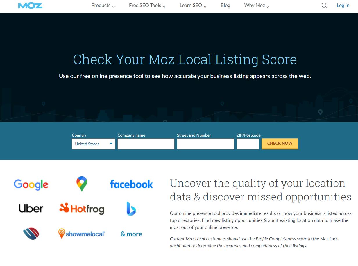 top local seo tools moz local strategybeam